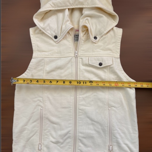 Burton Cream Hooded Vest Size L - Picture 4 of 5